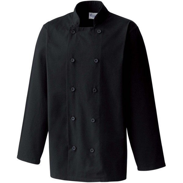 Veste de cuisine button Black ASPR657